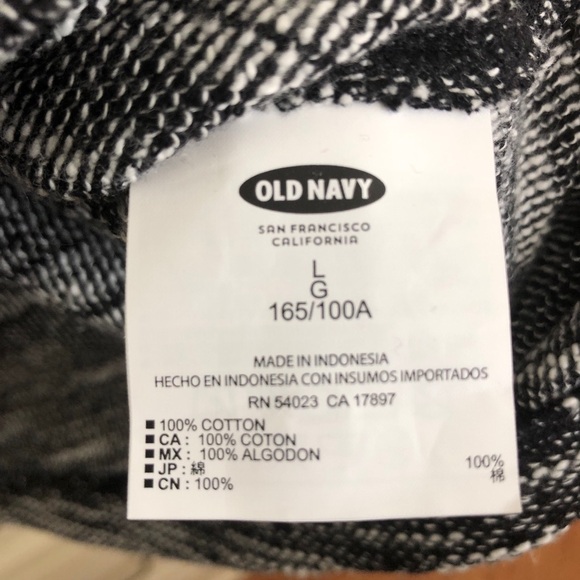 Black and White Marled Cotton Shift Dress - Picture 5 of 5